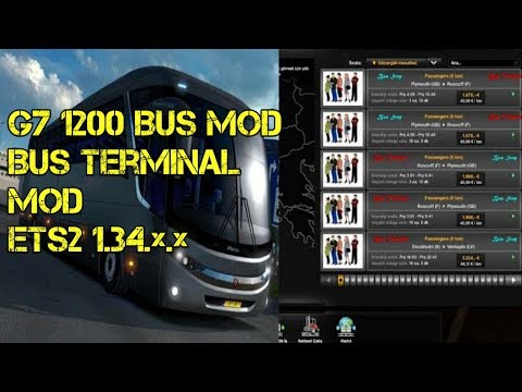 Scania G7 1200 Bus mod+Bus Terminal Mod for ets2 1.34.x.x