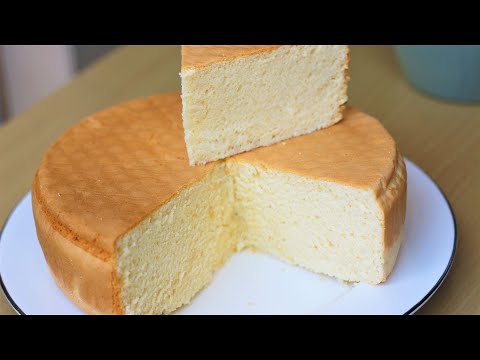 Simple Vanilla Sponge Cake Recipe for Beginners | Vanilla Sponge Cake | Chiffon Cake