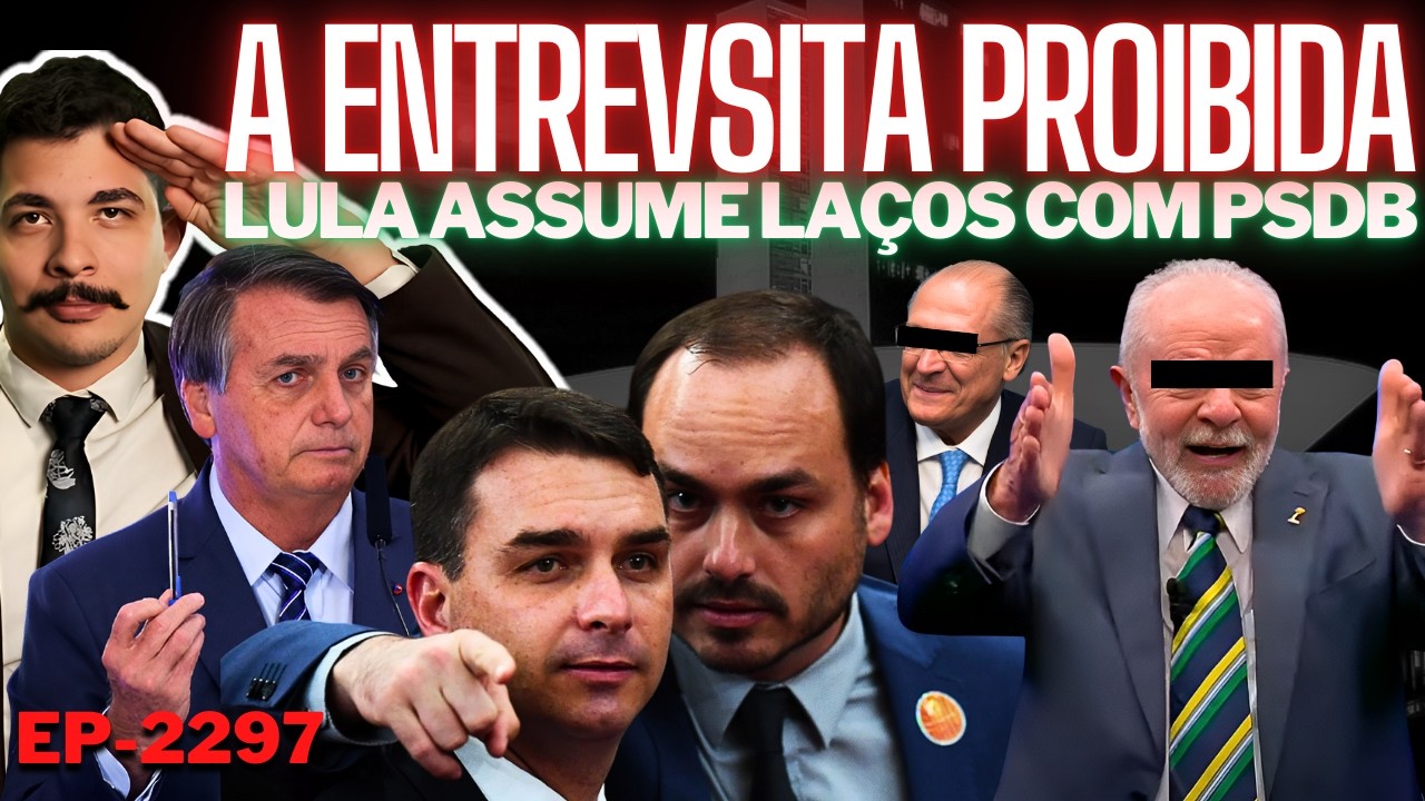 A Entrevsita PROIBIDA de Flávio e a Indelicadeza com Carlos + Lula ASSUME Laços com PSDB e Fraqueza.