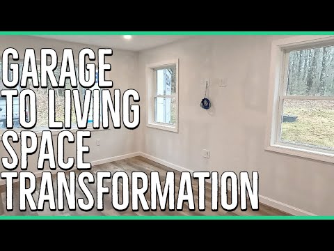 Converting a Garage into Living Room ||Complete Build||