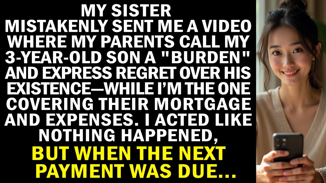 My sister mistakenly sent me a clip of my parents calling my son a "burden." So I decided to act...