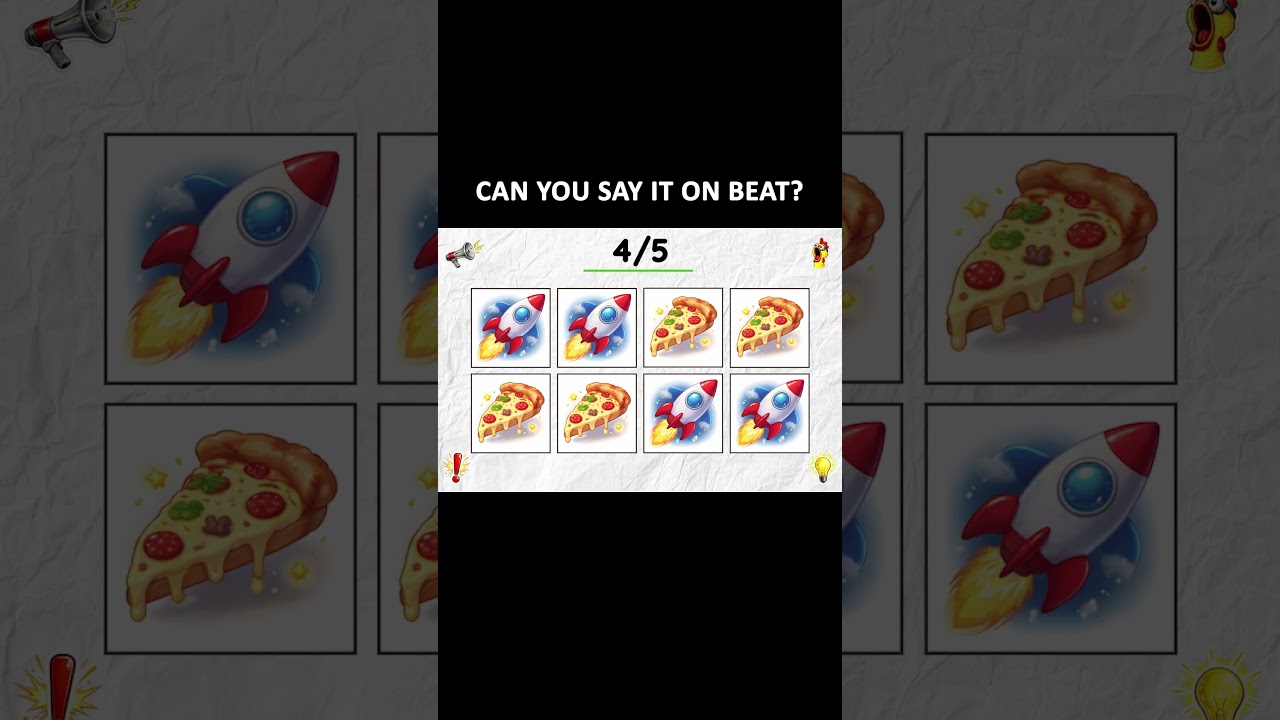 Say the Word on Beat CHALLENGE  #challenge #rhythm #game #brainchallenge