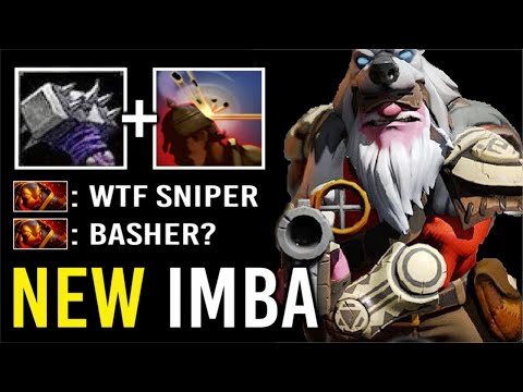 NEW STYLE Basher Sniper vs Ember Mid Megabash + Headshot Epic Ranked Gameplay WTF Dota 2