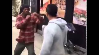 Man kicks dog ass while fighting with the owner. (Graphic Video)