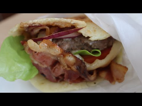 Deliciosa receta de hamburguesa de arepa: Arepa Burger