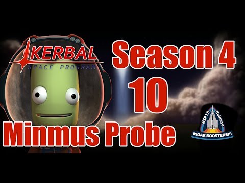 Minmus Probe and Satellite [10] Kerbal Space Program Career 1.8 Modded