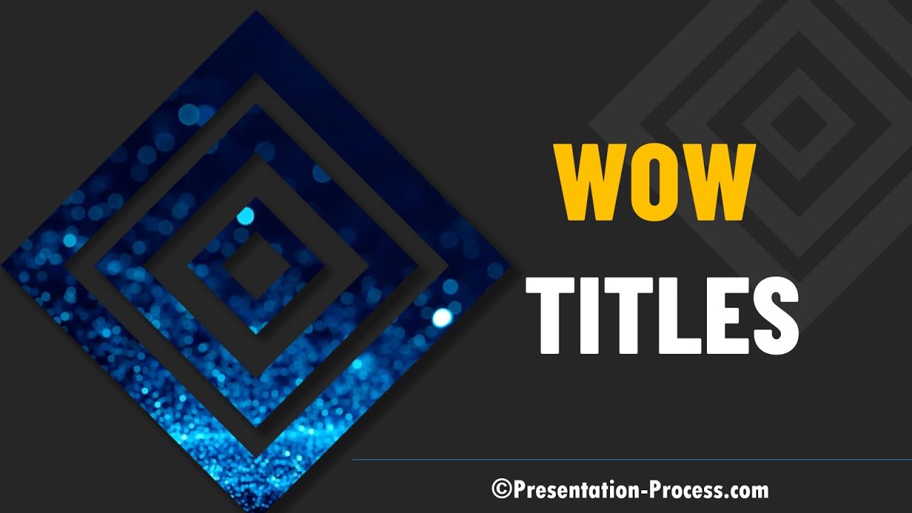 Stunning Title Slide with Video Animation in PowerPoint