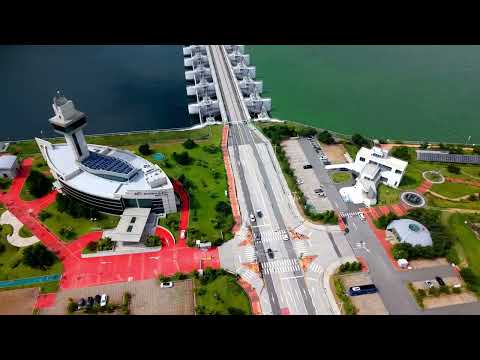 2010년 기네스북에 등재된 세계 최장 새만금 방조제  최근 (25년 9월) 영상