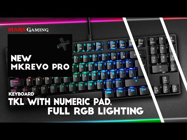 Mars Gaming MKREVOPRO Teclado Mecânico Gaming RGB Switch Kaihl Azul video