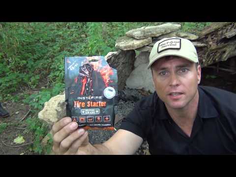 Instafire Fire Starter Demo - Waterproof, Inexpensive And Easy!