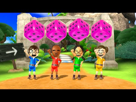 Wii Party Board Game Island - Mario Vs Eduardo Vs Keiko Vs Midori (Expert Difficulty)