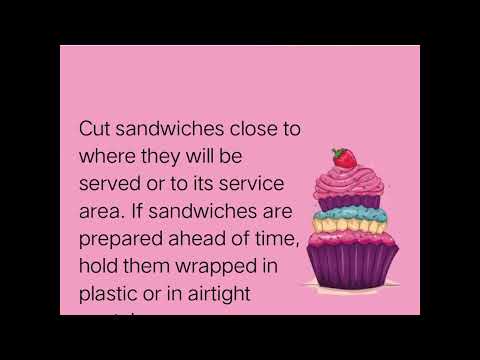 LEARNING KIT 3: STORING SANDWICHES