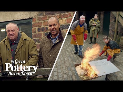 Pottery animal busts vs 1000°C raku kiln | The Great Pottery Throw Down