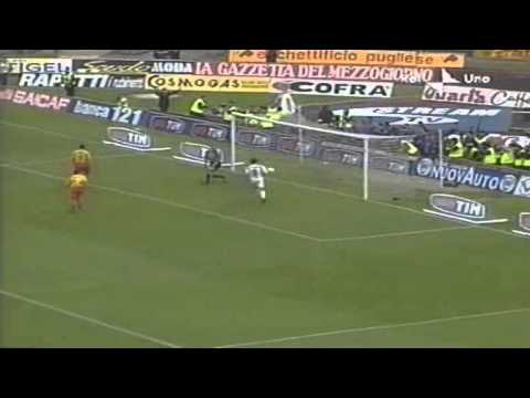 Serie A 2000-2001, day 27 Lecce - Milan 3-3 (C.Lucarelli, Bierhoff, Shevchenko, Vugrinec, Kaladze)