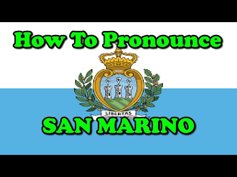 How To Pronounce: San Marino (Countries of the World)