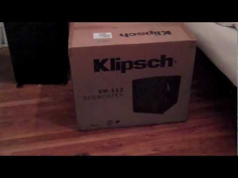 Klipsch SW-112 Sub Unboxing.mov