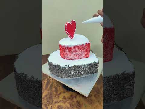 Anniversary_Heart_Shape_Cake_Chocolate_And_Red_velvet_2_Tier_Cake