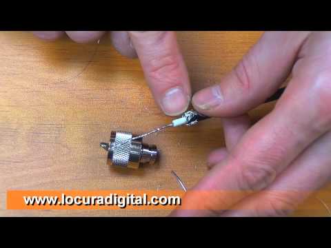 COMO SOLDAR UN CONECTOR PL-259 A UN CABLE RG-58