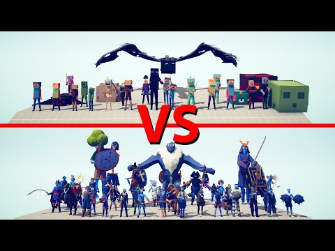 MINECRAFT Team vs SECRET Team - Totally Accurate Battle Simulator TABS