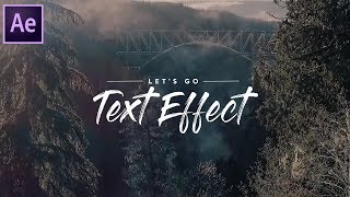Let's Go Text Animation (Beautiful Destinations - After Effects)