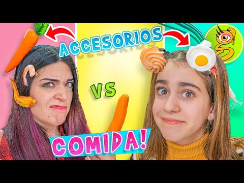 ACCESORIOS para el PELO vs COMIDA REAL