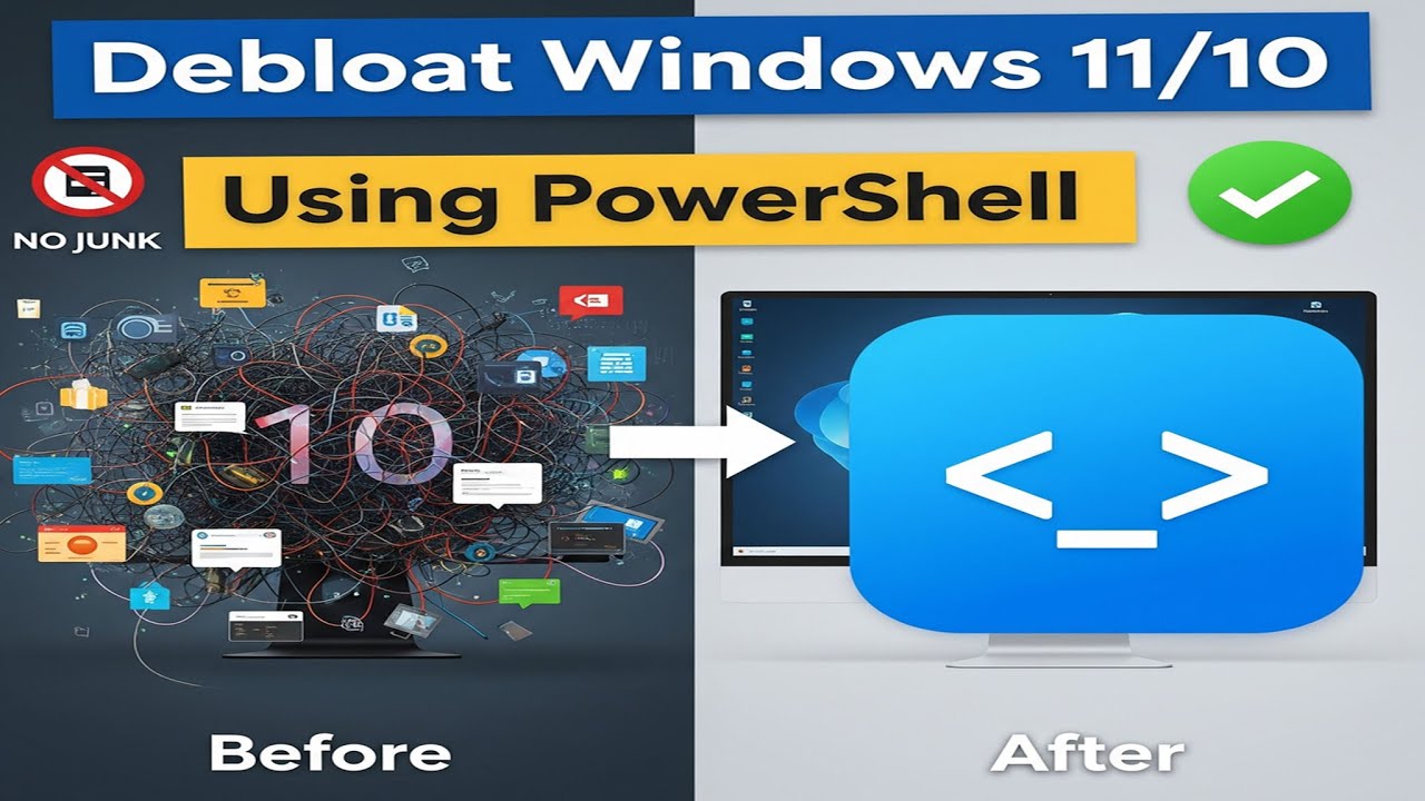Debloat Windows 11/10 Using PowerShell – The Right Way