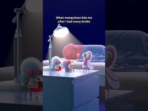 When mosquitoes bite me after i had many drinks