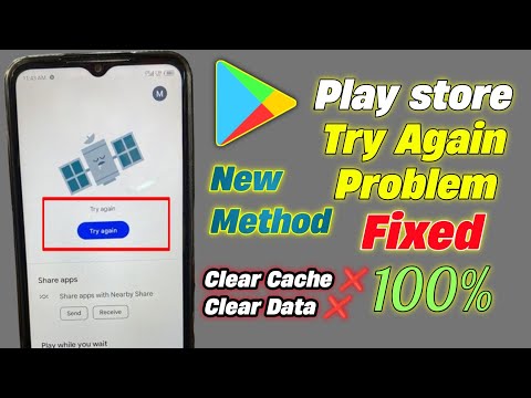 How To Fix Google Play Store Try Again Problem | Play Store Try Again Fixed 100% Clear Data ❌ 2024