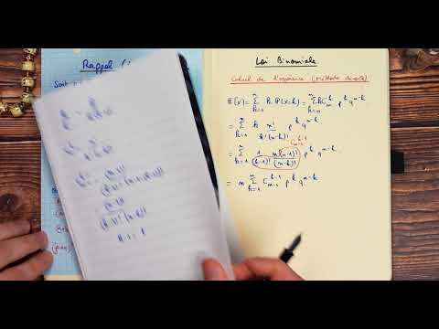 COMMENT CALCULER L'ESPÉRANCE DE LA LOI BINOMIALE