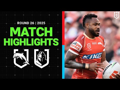 NRL Highlights | 2025 NRL Match Highlights | Dolphins v Titans | Round 26
