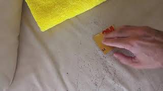 how to fix a leather sofa that is peeling using professional cleaner, filler, dye and sealer.