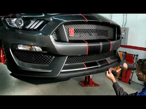 2015-2017 Ford Mustang Shelby GT350 and GT350R 1 Piece Front Splitter Installation