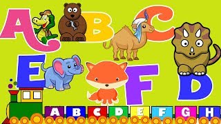 Animal Alphabet A to Z | ABC Animal Train with Sound *英文字母 ABC * 動物字母火車 | 英文+中文