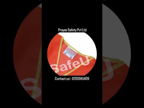 Orange and Green Safety Jacket