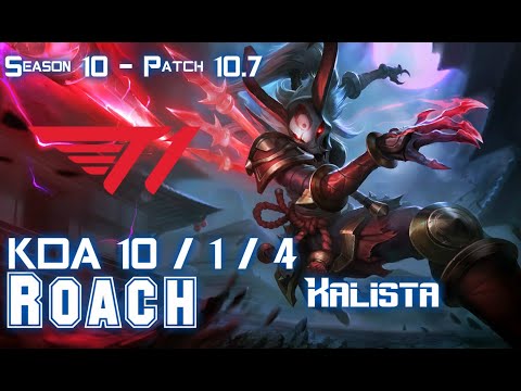 T1 Roach KALISTA vs PANTHEON Top - Patch 10.7 KR Ranked