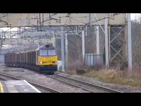 60095 Chirk - Carlisle Empties, Acton Bridge 17/1/16