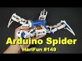 HariFun 149 3D Printed Arduino Spider Robot