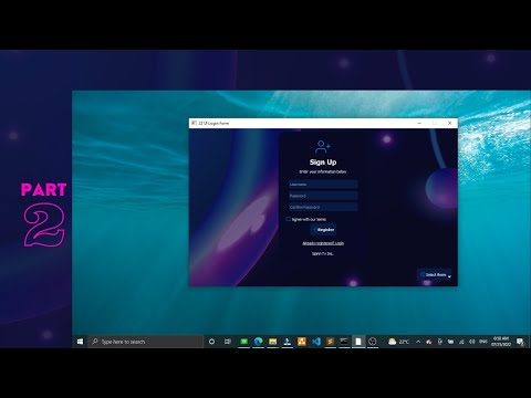 [#2] - 22 Modern UI - Python Graphical User Interface | Login/Register Form | PySide, PyQt, Qt