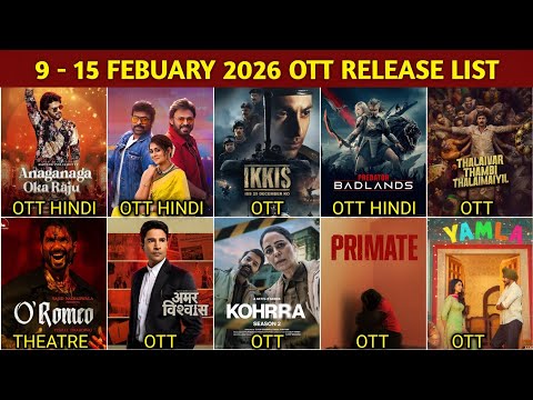 This Week 9 - 15 February OTT Release Movies & Web Series | Kohrra S2 | Ikkis OTT | Netflix, Zee5