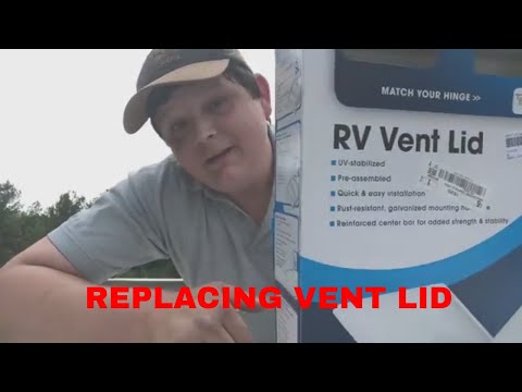 Replacing RV Roof Vent Lid/Cover. Camco RV Vent lid