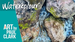 How to Paint Rock Textures in Watercolour by Paul Clark