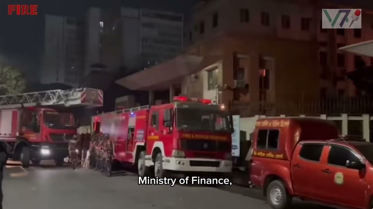 Fire at Bangladesh Secretariat: One Firefighter Killed, 18 Units Battling Blaze