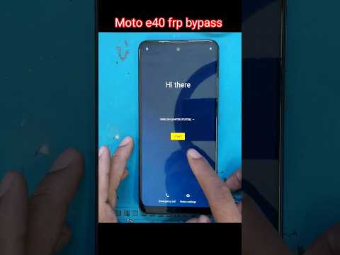 Moto E40 Frp / Google Lock Bypass without PC | All Moto Frp reset #frpbypass #shortsfeed #shorts