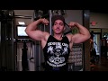 Bodybuilding NPC Physique Athlete Kyle Training Arms 10-5-17
