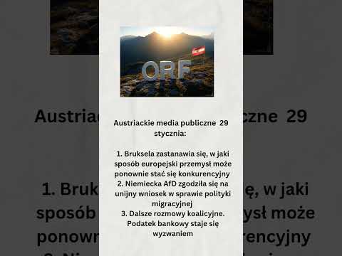 Austriackie media publiczne 29 stycznia
