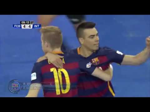 Gol Lozano (4-4) en el FC Barcelona - Movistar Inter. Play Off Final