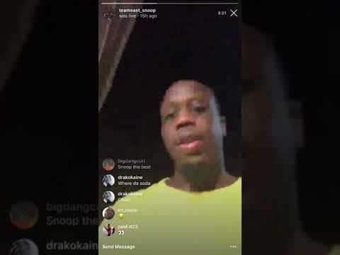 Team Eastside Snoops IG LIVE a couple hours before gettingkilled