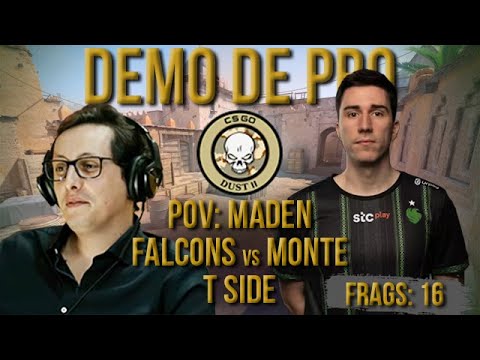[PT] CS 2 -  zorlaK Analisa: PoV MADEN - FALCONS vs MONTE - DUST 2 (T-SIDE) [Demo de Pro]