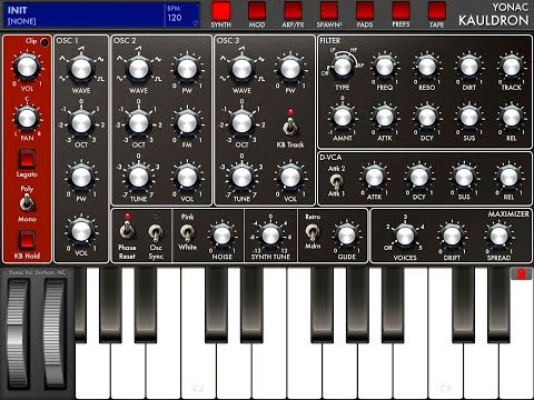 KAULDRON Synth - How To Make Trumpet & Clarinet Leads  - iPad Tutorial