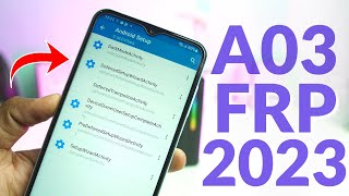 2023 New Solution OUT - Samsung A03 FRP Bypass Android 12 Clear Data Not Supported Fix | Without PC